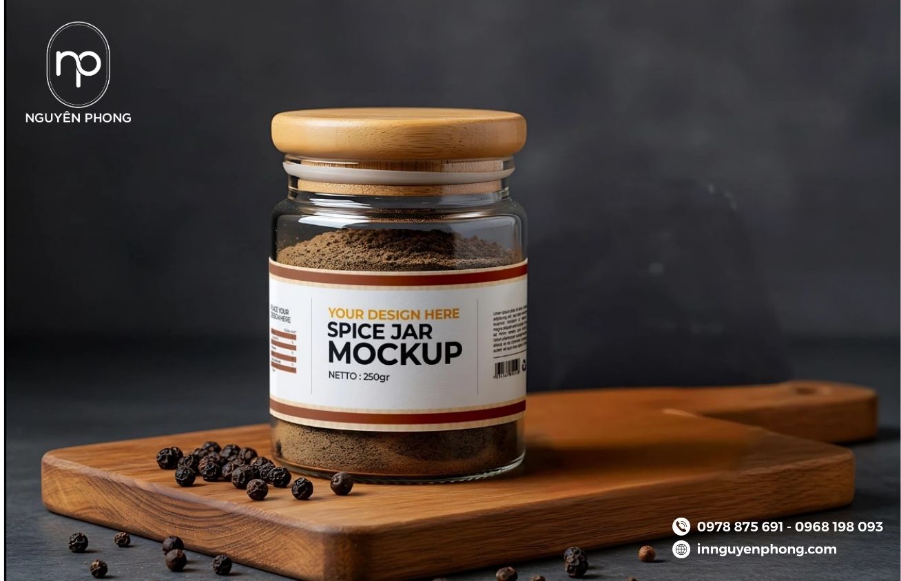 Tem dán gia vị đơn giản